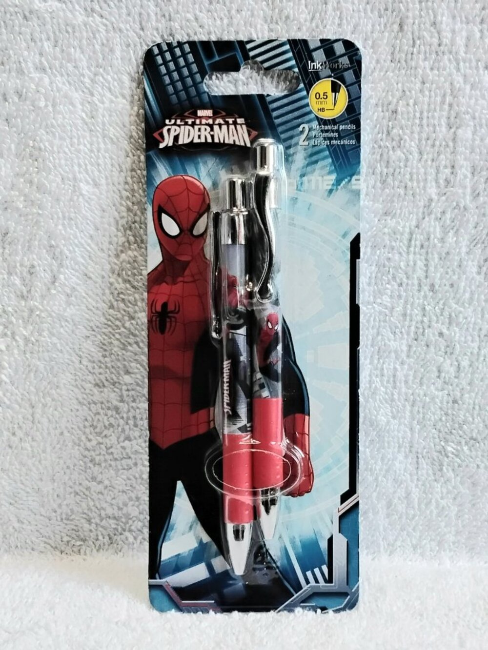 3/$30 Sealed Pair of Ultimate Spider-Man 0.5 Mechanical Pencils by Ink Works!!